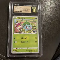 2022 Pokemon Japan Bulbasaur Go Promos 287/S-P Cgc 10 Pristine Sword & Shield - Image 1