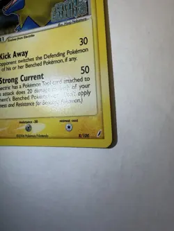 Pokemon TCG Manectric EX Crystal Guardians Reverse Holo 8/100 2006 80 HP - Image 2