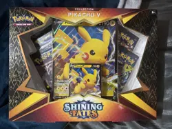 Pokemon TCG Shining Fates Pikachu V Collection Box - FACTORY SEALED - Image 1