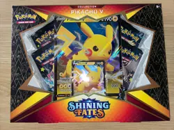 Pokemon TCG: Shining Fates Pikachu V Collection Box Factory Sealed 820650828690 - Image 1