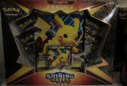 NEW! Factory SEALED! Pokemon TCG - Shining Fates Collection Pikachu V Box - READ - Image 1
