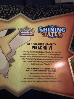 Pokemon TCG - Shining Fates Pikachu V Collection Box - NEW FACTORY SEALED - Image 3
