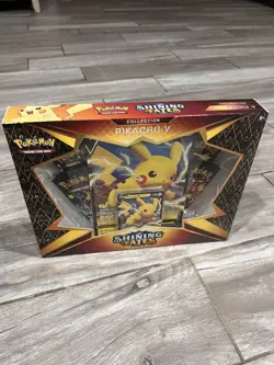 Pokemon TCG - Shining Fates Pikachu V Collection Box - NEW FACTORY SEALED - Image 1