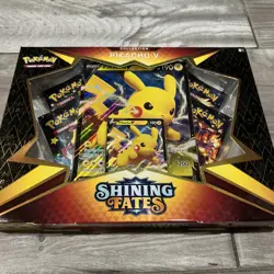 Pokemon TCG - Shining Fates Pikachu V Collection Box - NEW FACTORY SEALED - Image 3