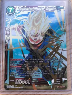 Dragon Ball Super Card Game - BT2-012 SPR - Repeated Force Vegito *Near Mint* - Image 1