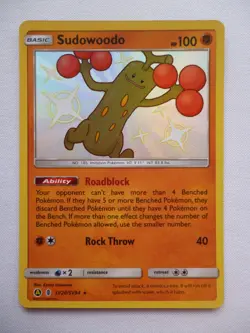 Pokemon TCG SM Hidden Fates - Sudowoodo Shiny Vault Holo SV20/SV94 - NM - Image 1