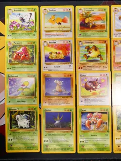 LP/NM (Unlimited)COMPLETE Pokemon JUNGLE Set 32-Card UNCOMMON/COMMON Non-Holo 64 - Image 2