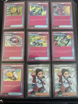 Lot Of 14 Pokemon Cards, 7 Pink Trainer & 3 Gold Card & 4 Trainer Cards - Image 1