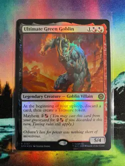 Ultimate Green Goblin - Marvel's Spider-Man - SPM R 0157 FOIL FREE SHIPPING!! - Image 1