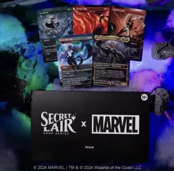 Magic the Gathering Secret Lair Marvel Storm Rainbow Foil Edition - Image 1
