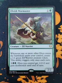 MTG - Elvish Warmaster - Kaldheim - #167/285 - NM - Ships Fast - Image 1