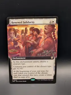 MTG - Renewed Solidarity - EXTENDED ART - Enchantment - DRC #23 - Rare - Image 1
