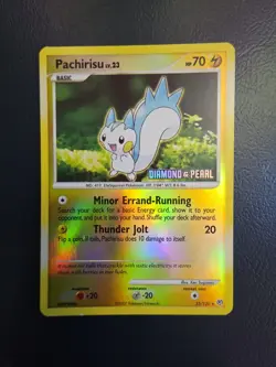 Pokemon TCG Pachirisu Reverse Holo 35/130 Diamond & Pearl 2007-Moderately Played - Image 1