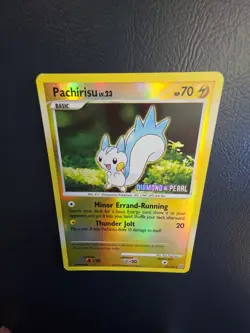 Pokemon TCG Pachirisu Reverse Holo 35/130 Diamond & Pearl 2007-Moderately Played - Image 3