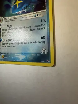 Pokemon TCG Team Aqua's Sharpedo EX Team Magma vs Aqua Holo Rare 5/95 2004 70 HP - Image 2
