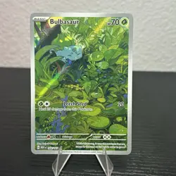 Bulbasaur 166/156 Pokemon Card TCG Scarlet & Violet (151) Illustration Rare - Image 1