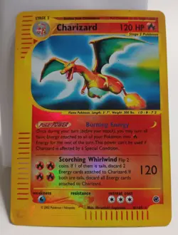 Pokemon Collectible Cards, Charizard, Rev Holo, 6/165, Expedition, 2002 - Image 2