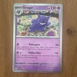 Pokemon TCG Gengar COSMOS Holo 094/165 SV 151 NM Card - Image 1