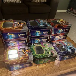 Empty Pokemon Tins Lot Of 12 - Image 1