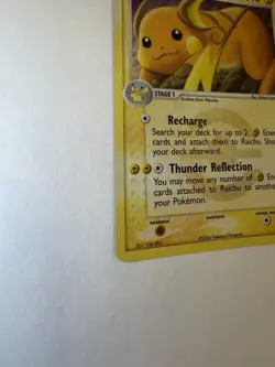 Pokemon TCG Raichu EX FireRed & LeafGreen Reverse Holo Rare 12/112 2004 80 HP - Image 3