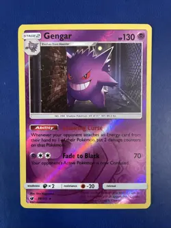 Gengar 38/111 Reverse Holo Rare Crimson Invasion NM/MINT Pokemon Sun & Moon - Image 1