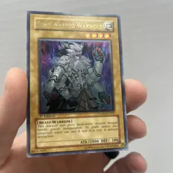 Yugioh Gene-Warped Warwolf STON-EN001 1st Edition Ultimate Rare - Image 1