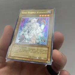 Yugioh Gene-Warped Warwolf STON-EN001 1st Edition Ultimate Rare - Image 4