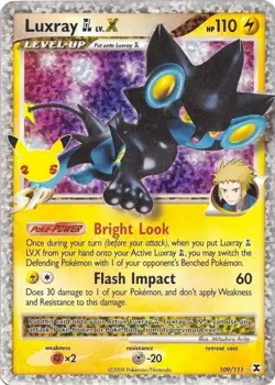 Luxray GL LV.X - 109/111 - Pokemon Celebrations Classic Collection Rare Card NM - Image 1