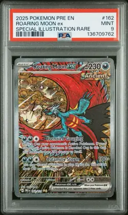 Pokemon TCG Roaring Moon EX Prismatic Evolution Special Illustration Rare PSA 9 - Image 1