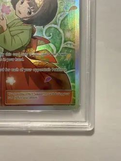 Pokemon Sun & Moon Team Up Erika’s Hospitality Full Art 174 PSA 9 - Image 5