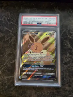 Pokemon TCG 2019 Sun and Moon Eevee GX SM233 Black Star Promo PSA 8 NM-MT Card - Image 1