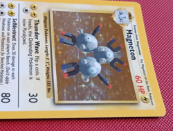 Pokemon TCG Magneton 9/102 Base Set Unlimited Holo Rare Card LP/NM Condition - Image 4