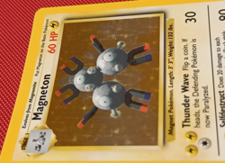 Pokemon TCG Magneton 9/102 Base Set Unlimited Holo Rare Card LP/NM Condition - Image 5