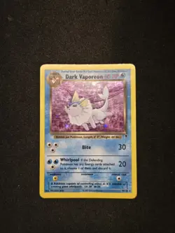 Pokemon TCG Dark Vaporeon Holo Rare Card 9/110 Legendary Collection - Image 1