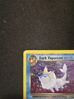 Pokemon TCG Dark Vaporeon Holo Rare Card 9/110 Legendary Collection - Image 2