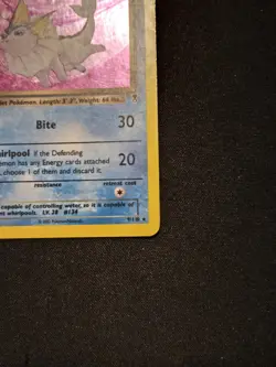 Pokemon TCG Dark Vaporeon Holo Rare Card 9/110 Legendary Collection - Image 4
