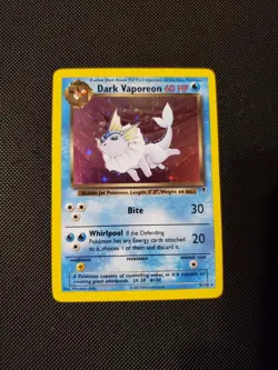 Pokemon TCG Dark Vaporeon Holo Rare Card Legendary Collection 9/110 - Image 1