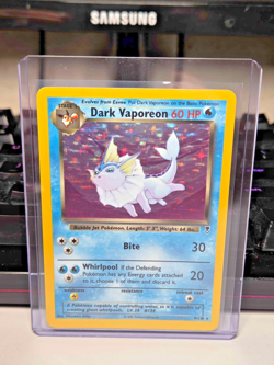 Vintage 2002 Pokemon Legendary Collection Dark Vaporeon #9/110 Holo Rare LP - Image 1