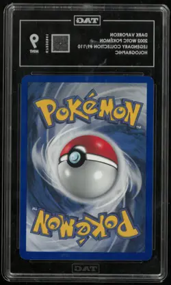 2002 Pokemon Legendary Collection Holo Rare Dark Vaporeon 9/110 TAG 9 - Image 2