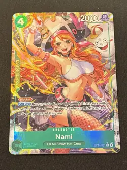 Nami (Alternate Art) OP14-031 The Azure Sea's Seven Foil NM - Image 2