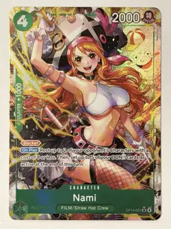NM Nami (Alternate Art) OP14-031 The Azure Sea's Seven Foil - Image 1