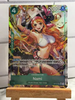 Nami (Alternate Art) - The Azure Sea's Seven (OP14) OP14-031 NM English Foil - Image 1