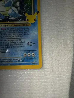 Blastoise Holo 2/102 Celebrations 25 Classic Collection NM Pokemon TCG Card - Image 3
