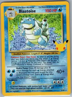 Blastoise 2/102 Holo Celebrations: Classic Collection - Pokemon Card - NM - Image 1
