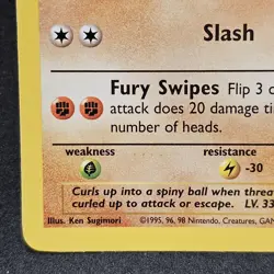 Sandslash 41/62 Weakness .... Resistance Dots Misprint Error Pokemon TCG - MP/LP - Image 1
