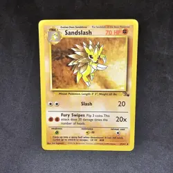 Sandslash 41/62 Weakness .... Resistance Dots Misprint Error Pokemon TCG - MP/LP - Image 2
