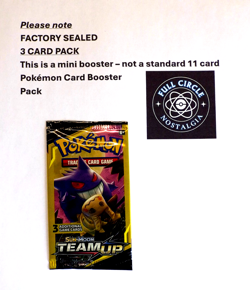 Pokemon TCG Team Up Booster Pack (3 Card Mini Booster Pack) Gengar & Mimikyu Art - Image 2