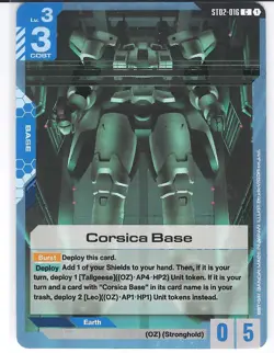 Corsica Base - ST02-016 C Gundam Card Game - Near Mint/Mint - Image 1