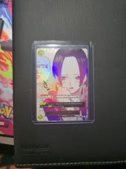 Bandai One Piece You'll Frighten Me... Boa Hancock OP14-118 Holo Event Card - Image 4