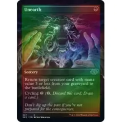 FOIL UNEARTH (BORDERLESS) X4 Double Masters 2022 Magic MTG MINT CARD - Image 1